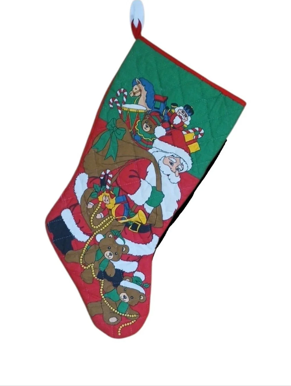 Vintage Quilted Chritmas Stocking